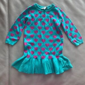 Posh Peanut hearts sweater dress size 3T